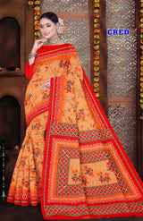 Cred Cotton Printed Saree Set – 10 Pcs -Pure Cotton Sarees - M.R. Saree Emporium