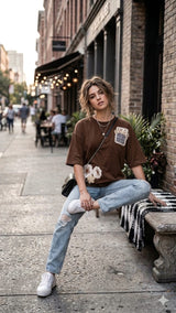 Fancy Tencel Oversized Women's T-Shirt - L to 3XL - 6 Pcs Set