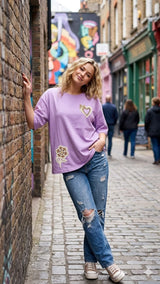 Fancy Tencel Oversized Women's T-Shirt - L to 3XL - 6 Pcs Set