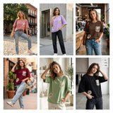 Fancy Tencel Oversized Women's T-Shirt - L to 3XL - 6 Pcs Set