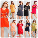 Lichi Night Wear Vol 918 Women's Cotton Printed Long T-Shirt - 8 Pcs Set