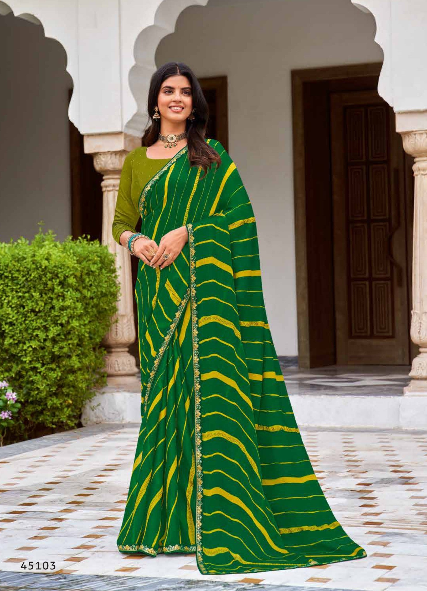 Subhash Shobhita Designer Saree Collection - Printed Daily Wear Sarees with Fancy Border -Single Pcs Available M.R. Saree Emporium