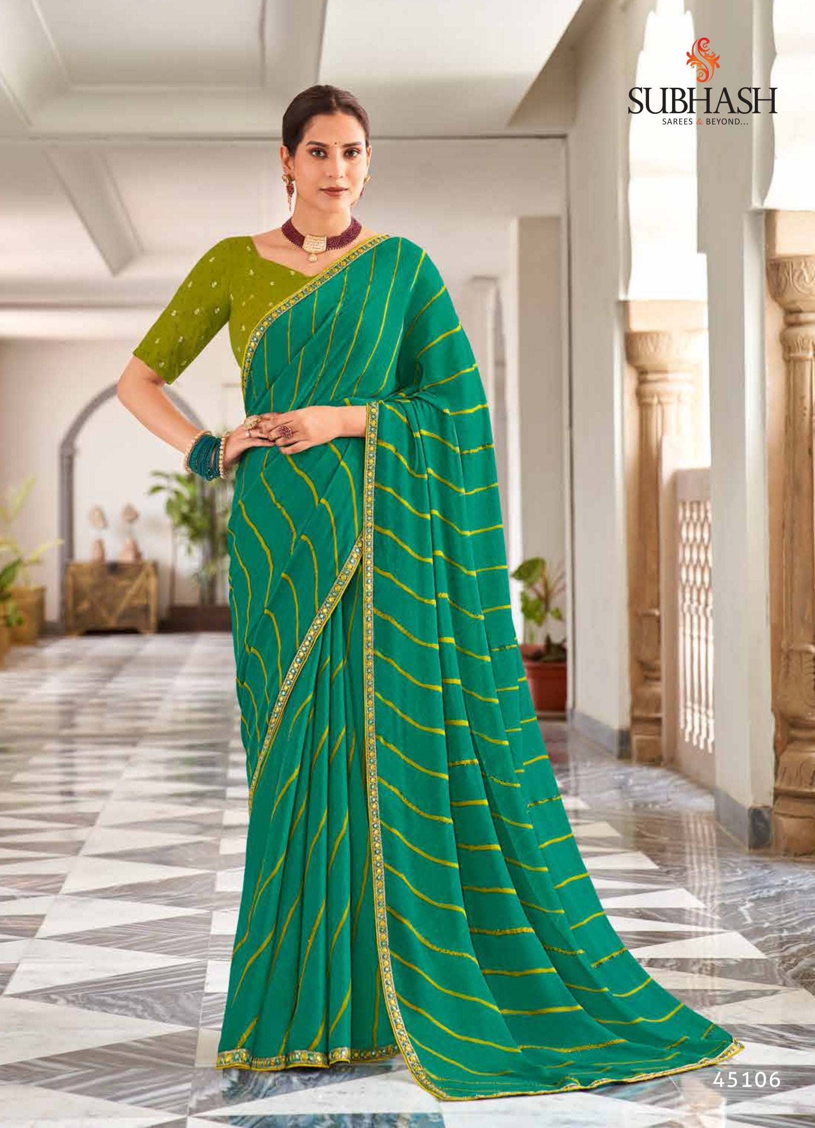 Subhash Shobhita Designer Saree Collection - Printed Daily Wear Sarees with Fancy Border -Single Pcs Available M.R. Saree Emporium