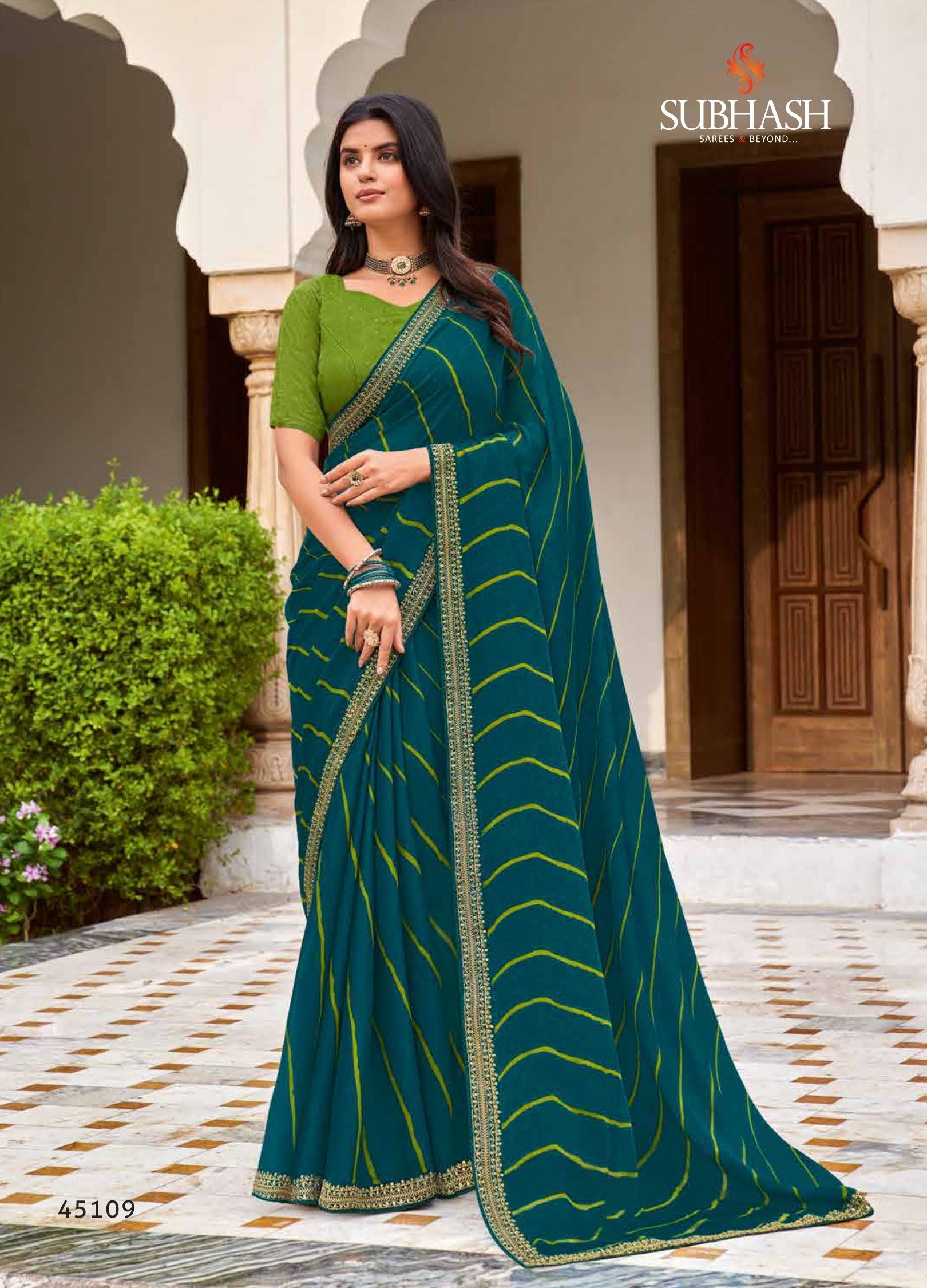 Subhash Shobhita Designer Saree Collection - Printed Daily Wear Sarees with Fancy Border -Single Pcs Available M.R. Saree Emporium