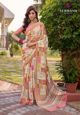 Subhash Suhani Vol-14 Printed Saree - Soft Floral Digital Print Saree Collection - M.R. Saree Emporium