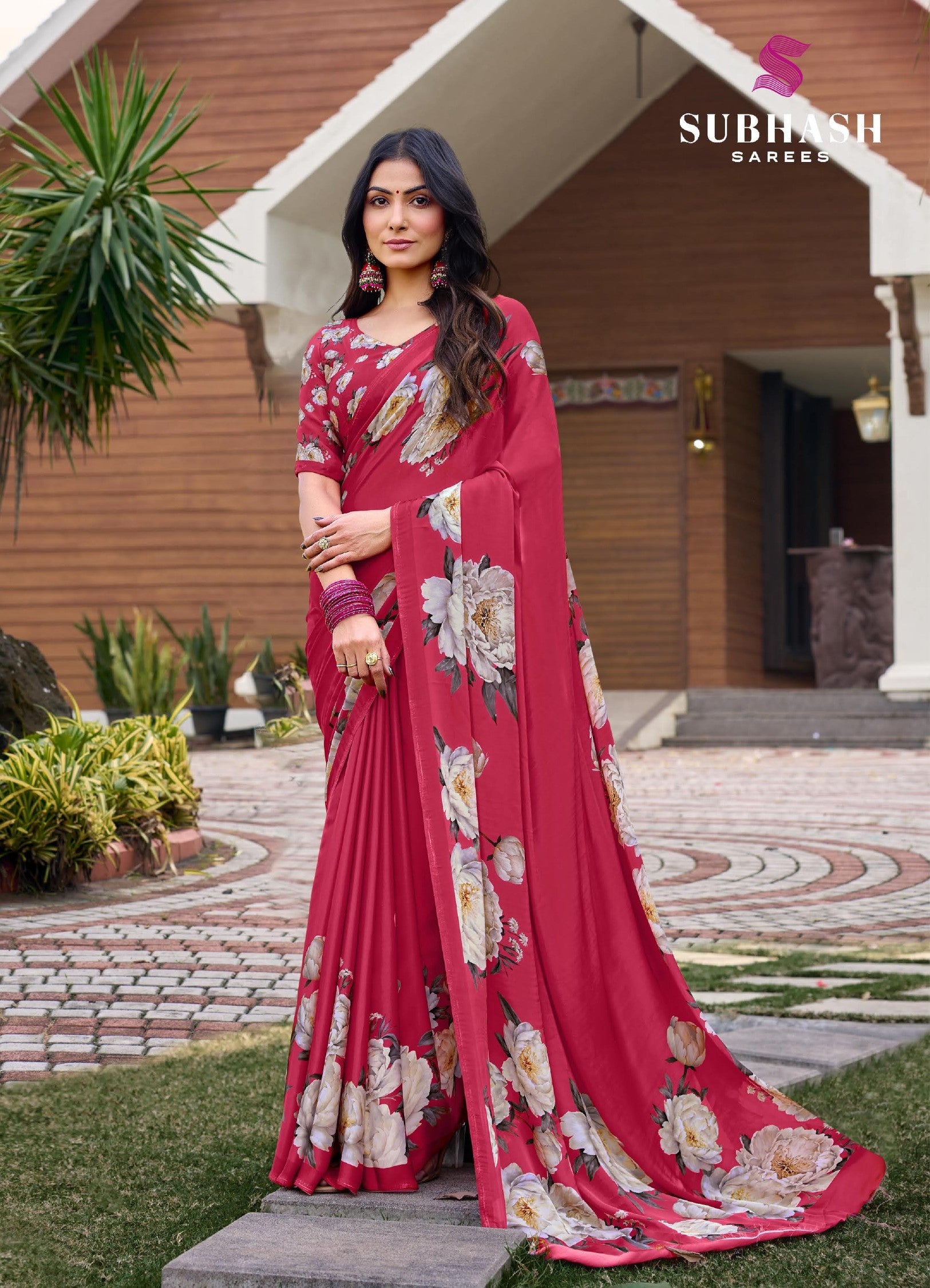 Subhash Sarees Dilnaaz Moss Chiffon Printed Saree Collection - Soft Lightweight Designer Sarees - Single Pcs Available - M.R. Saree Emporium