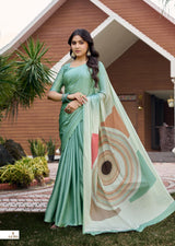 Subhash Sarees Dilnaaz Moss Chiffon Printed Saree Collection - Soft Lightweight Designer Sarees - Single Pcs Available - M.R. Saree Emporium