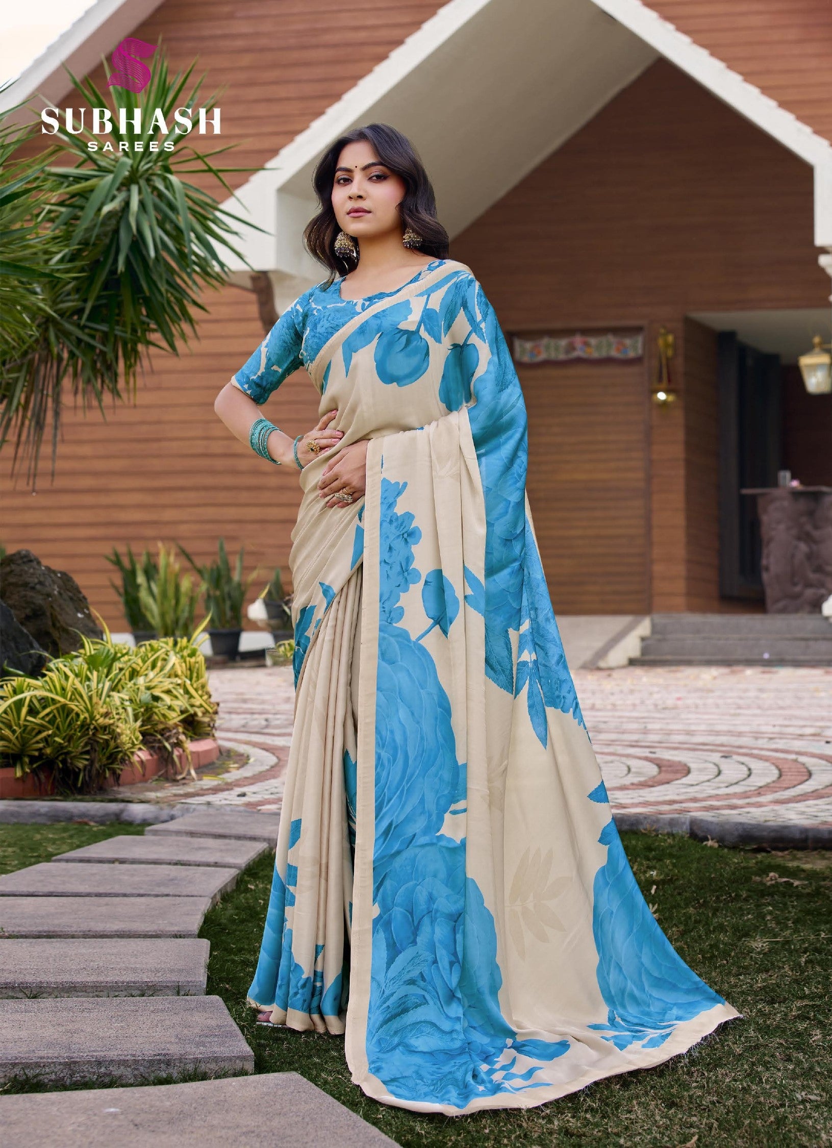 Subhash Sarees Dilnaaz Moss Chiffon Printed Saree Collection - Soft Lightweight Designer Sarees - Single Pcs Available - M.R. Saree Emporium