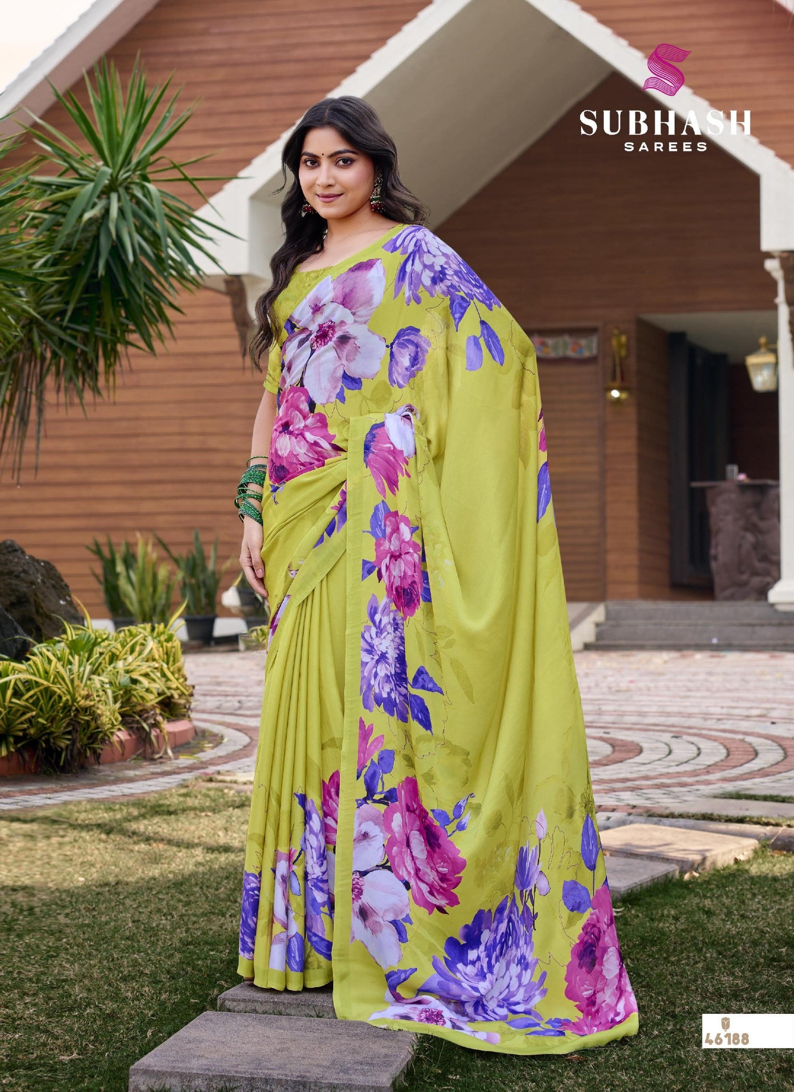 Subhash Sarees Dilnaaz Moss Chiffon Printed Saree Collection - Soft Lightweight Designer Sarees - Single Pcs Available - M.R. Saree Emporium