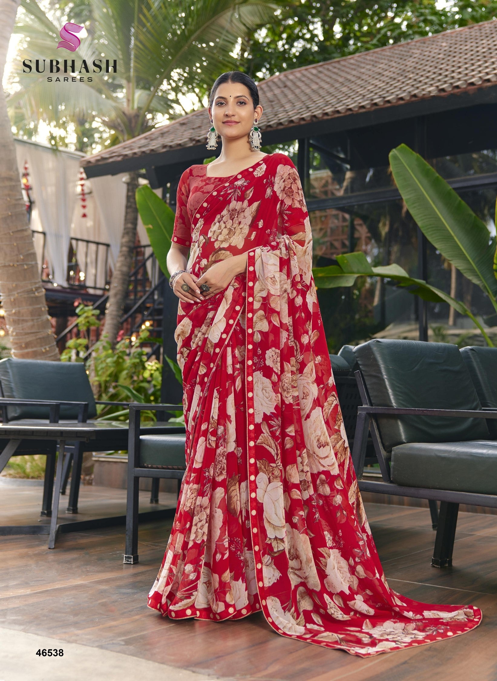 Subhash Kalyani-4 Floral Printed Chiffon Saree Collection - Single Pcs Available - M.R. Saree Emporium