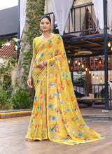 Subhash Kalyani-4 Floral Printed Chiffon Saree Collection - Single Pcs Available - M.R. Saree Emporium
