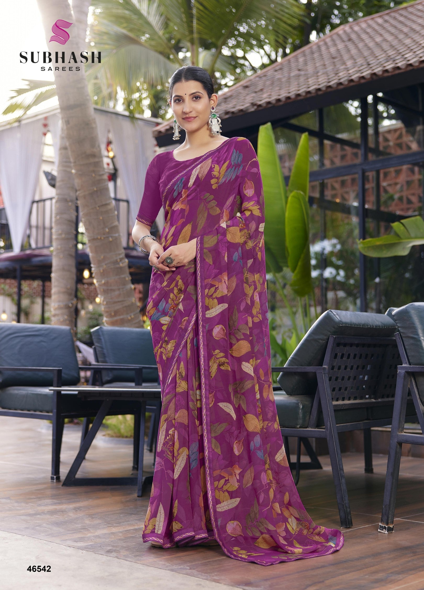 Subhash Kalyani-4 Floral Printed Chiffon Saree Collection - Single Pcs Available - M.R. Saree Emporium