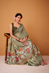 Soft Jamdani Cotton Saree - Elegant Floral Print Saree