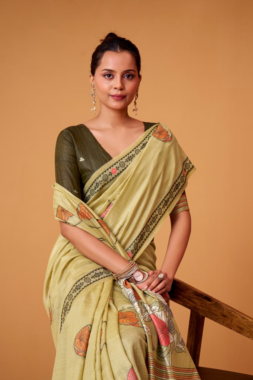 Printed Jamdani Cotton Saree - Premium Daily & Festive Wear