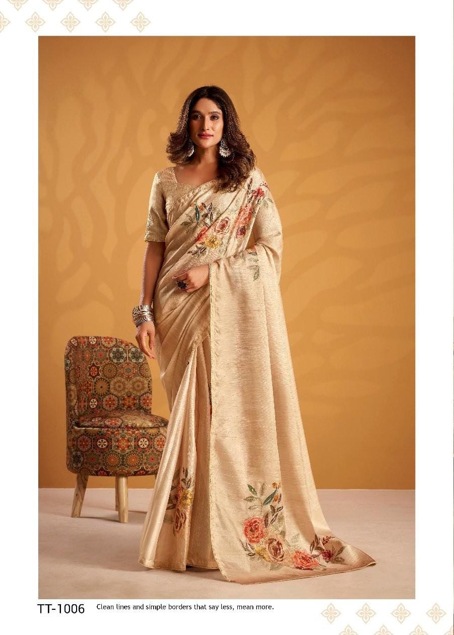 Kira Kasheeda Silk Saree TT-1006 - Premium Kasheeda Work Saree - M.R. Saree Emporium