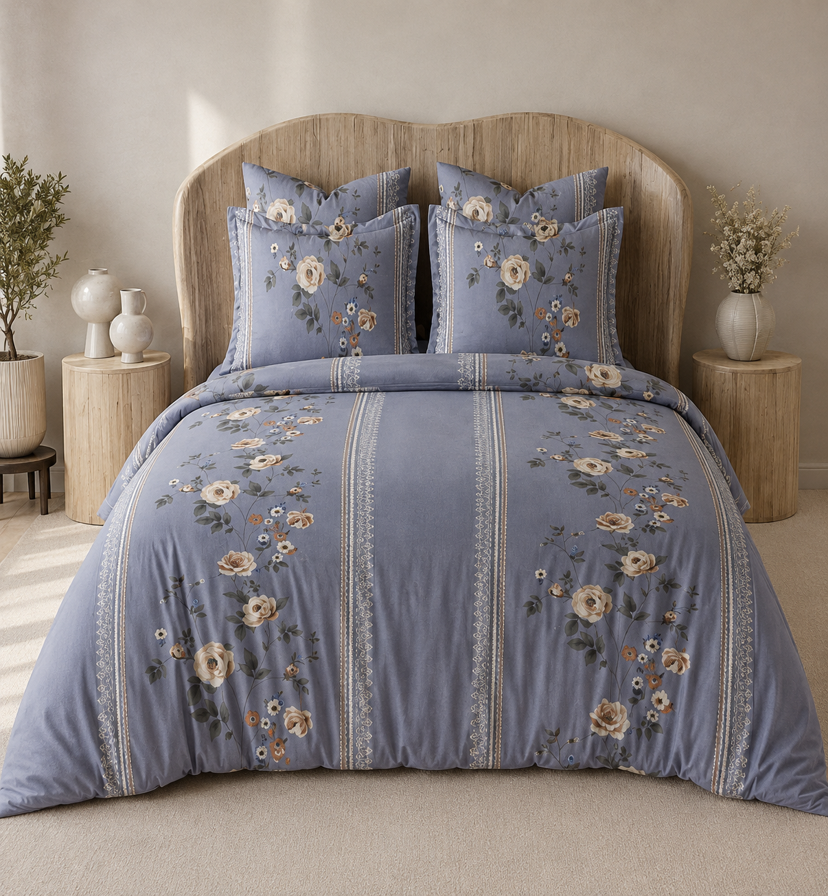 Daffodil Printed Bedsheet - Double Bed