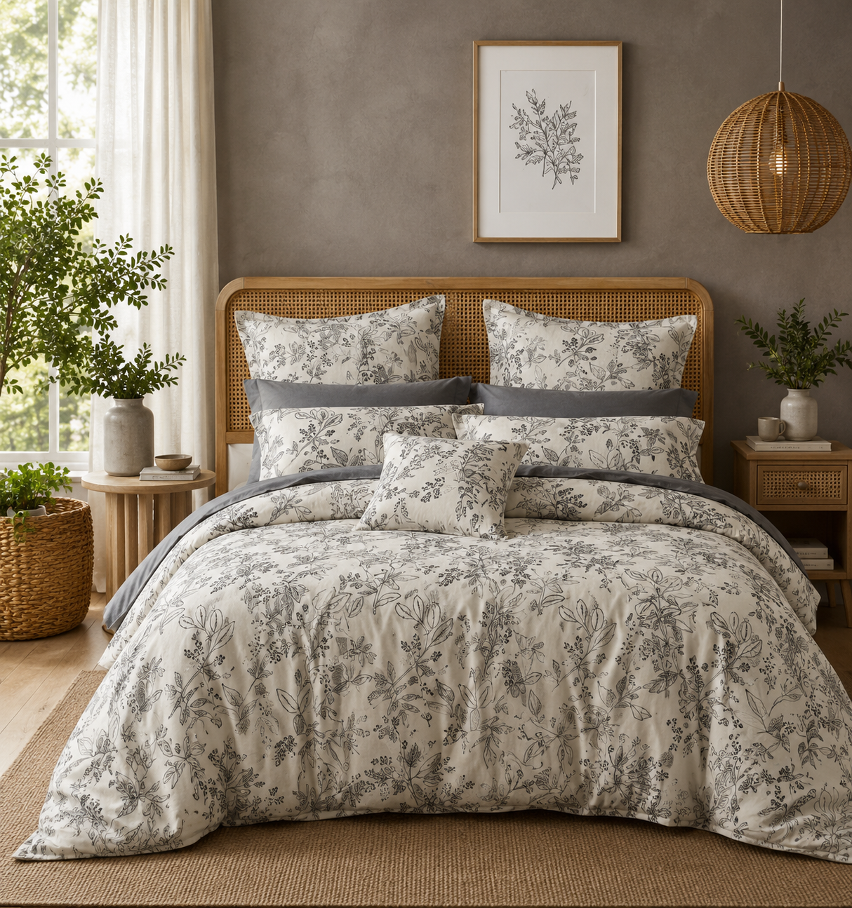 Daffodil Printed Bedsheet - Double Bed