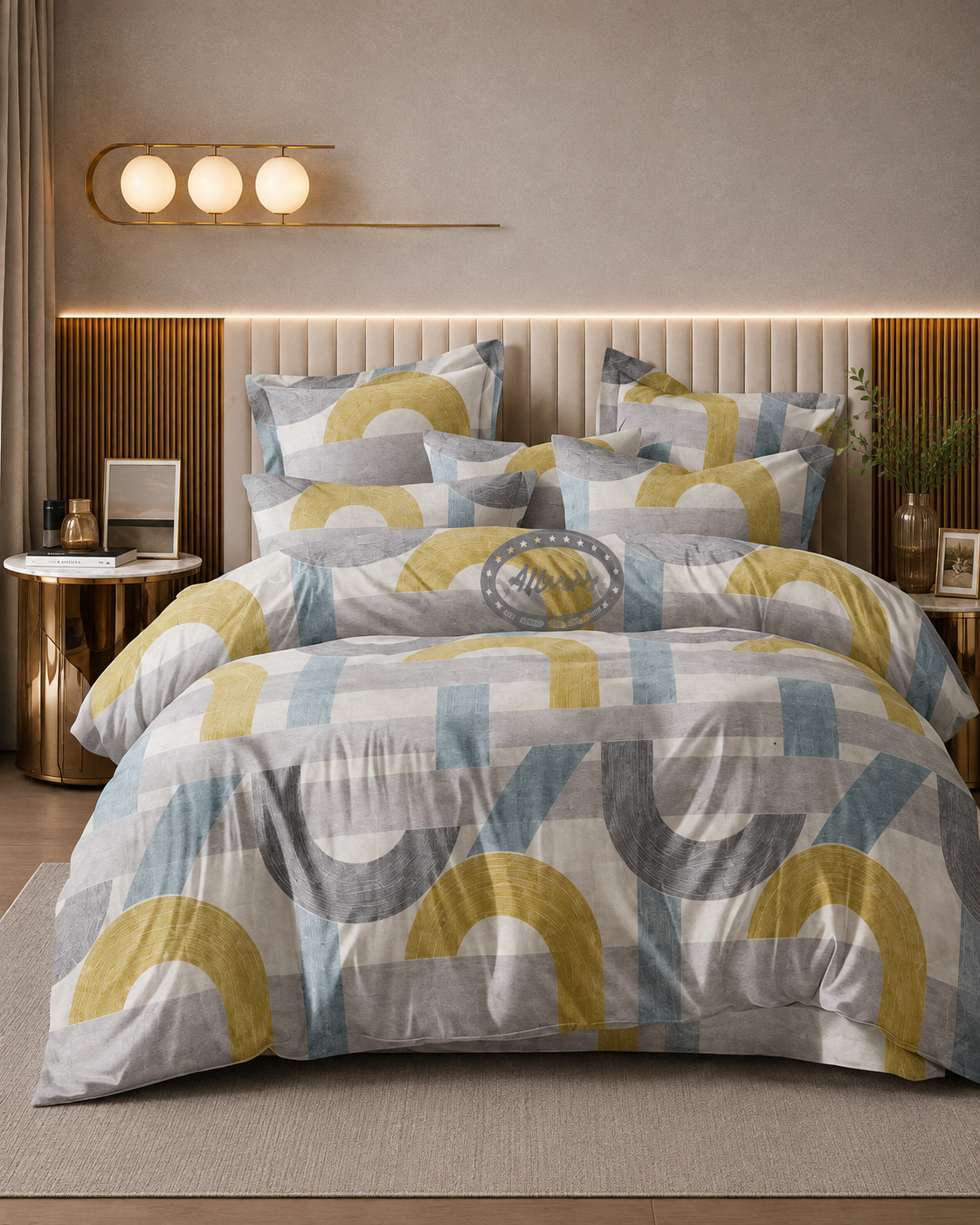 Daffodil Printed Bedsheet - Double Bed