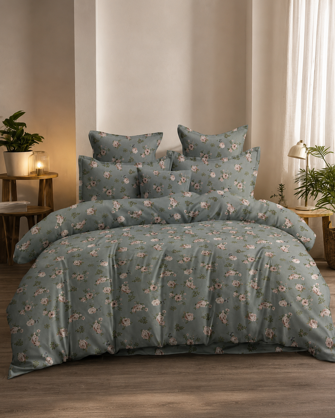 Daffodil Printed Bedsheet - Double Bed