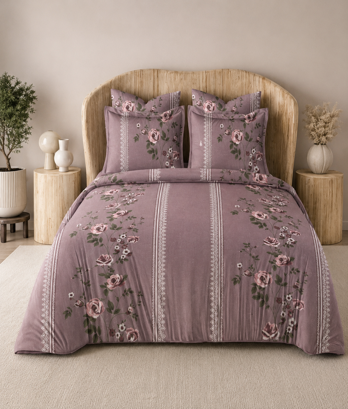 Daffodil Printed Bedsheet - Double Bed