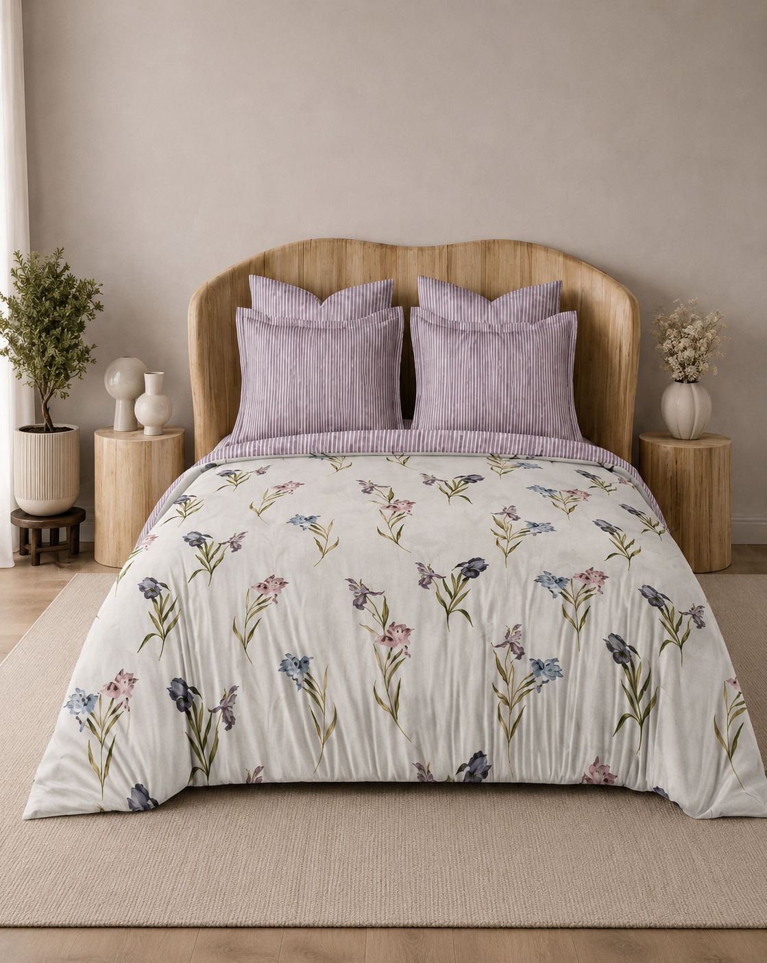 Daffodil Printed Bedsheet - Double Bed