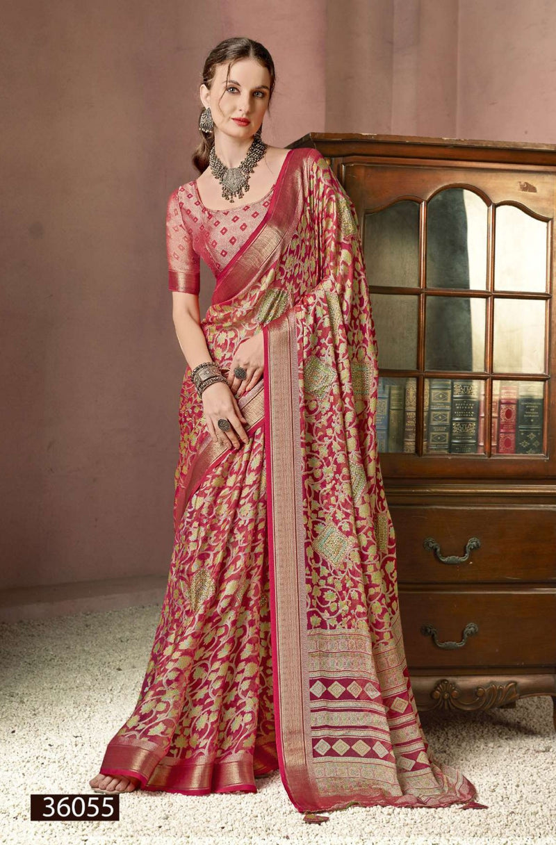 Deeya Fancy Print Saree – Swarovski Work M.R. Saree Emporium