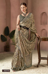 Deeya Fancy Print Saree – Swarovski Work M.R. Saree Emporium