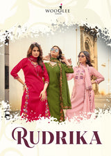 Wooglee Rudrika Viscose Weaving Thread Worked Kurti With Bottom Dupatta