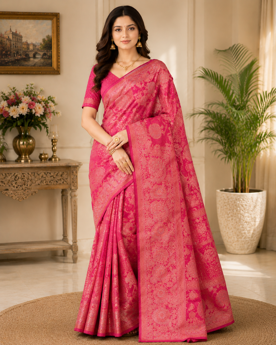 Designer Organza Silk Saree with Heavy Jacquard Zari Weaving - Rich Wedding Party Wear Saree Collection (5 Colors Set) - M.R. Saree Emporium