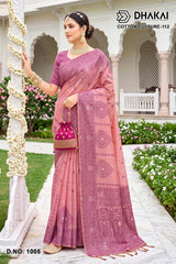 Cotton Culture-112 Premium Cotton Saree - 4 Pcs Set
