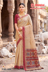 Cotton Culture-143 Cotton Designer Saree - 4 Pcs Wholesale Set