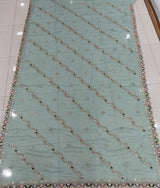 Wholesale Designer Organza Fabric with Fancy Work & Border 5 Pcs Ser-M.R. Saree Emporium