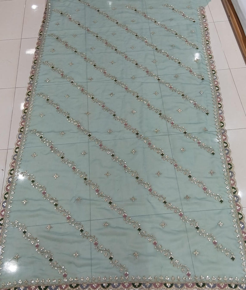 Wholesale Designer Organza Fabric with Fancy Work & Border 5 Pcs Ser-M.R. Saree Emporium
