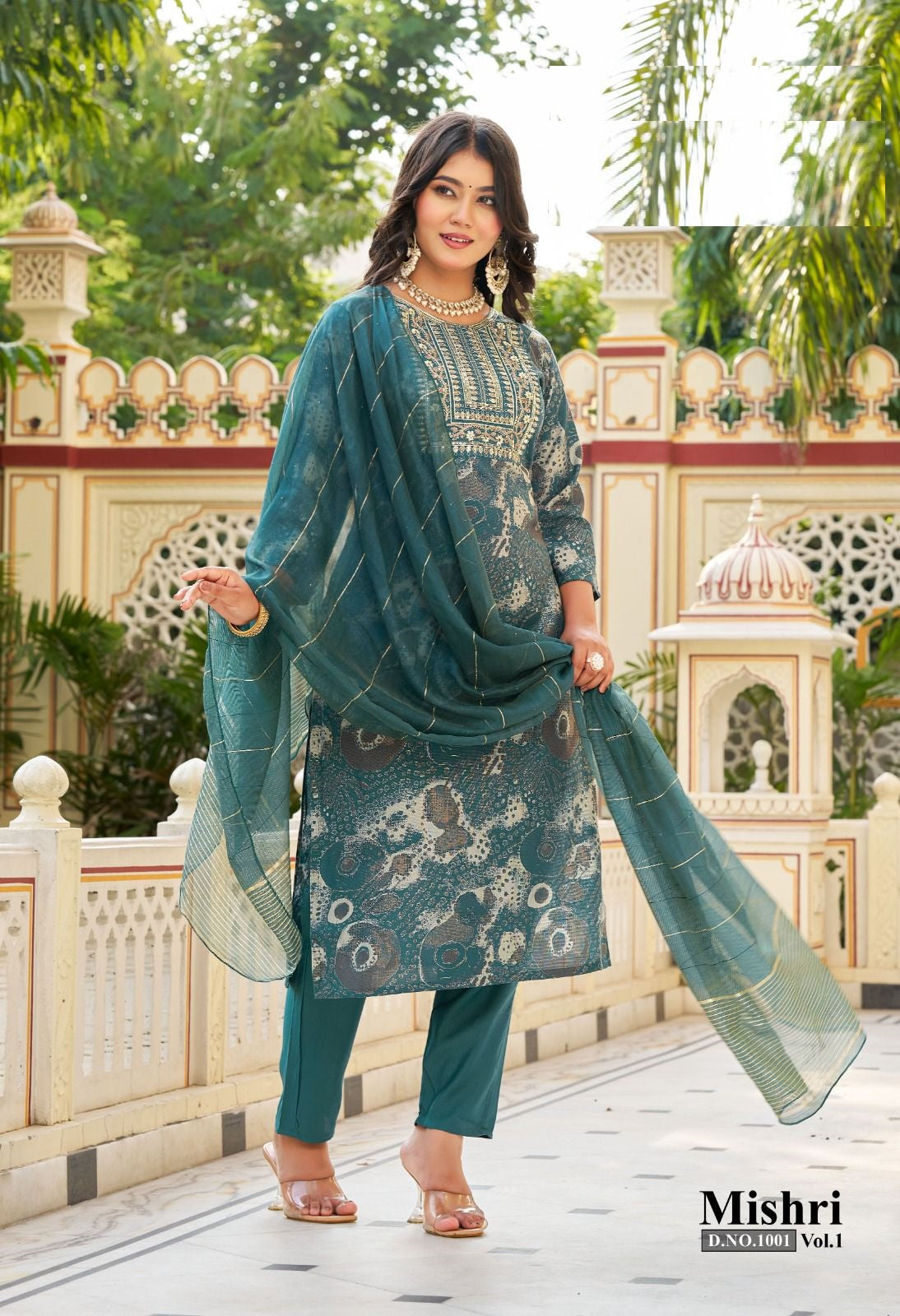 Mishri Vol.1 – Straight Kurti with Pant & Dupatta Set – 10 Designs – M.R. Saree Emporium