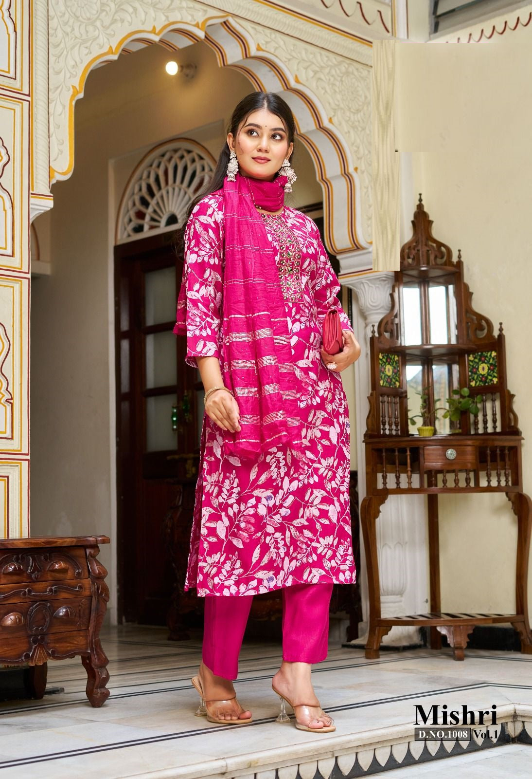 Mishri Vol.1 – Straight Kurti with Pant & Dupatta Set – 10 Designs – M.R. Saree Emporium