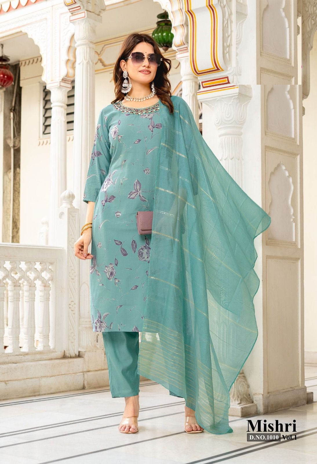 Mishri Vol.1 – Straight Kurti with Pant & Dupatta Set – 10 Designs – M.R. Saree Emporium