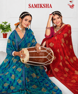 Ek Stree Samiksha Georgette Saree Collection - Designer Printed Saree Set of 8 - M.R. Saree Emporium