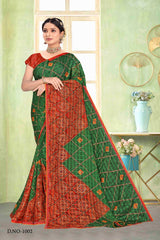 Cocknet Fabric Solo Pattern Printed Saree – Colourful Traditional Collection (8 Pcs Set)-M.R.Saree Emporium