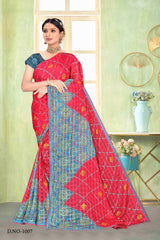 Cocknet Fabric Solo Pattern Printed Saree – Colourful Traditional Collection (8 Pcs Set)-M.R.Saree Emporium