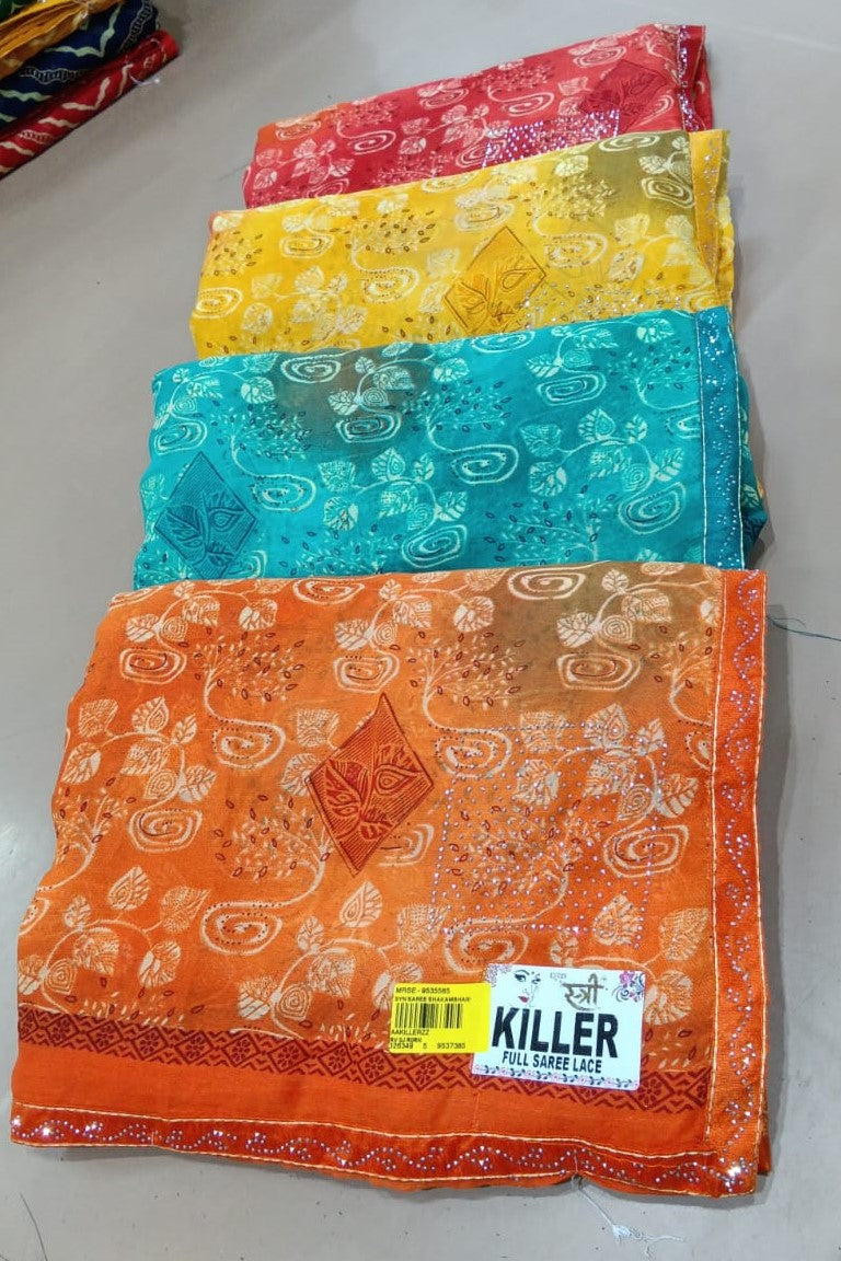 Ek Stree Killer -01 Georgette Fancy Saree Set of 4 Pcs – M.R. Saree Emporium