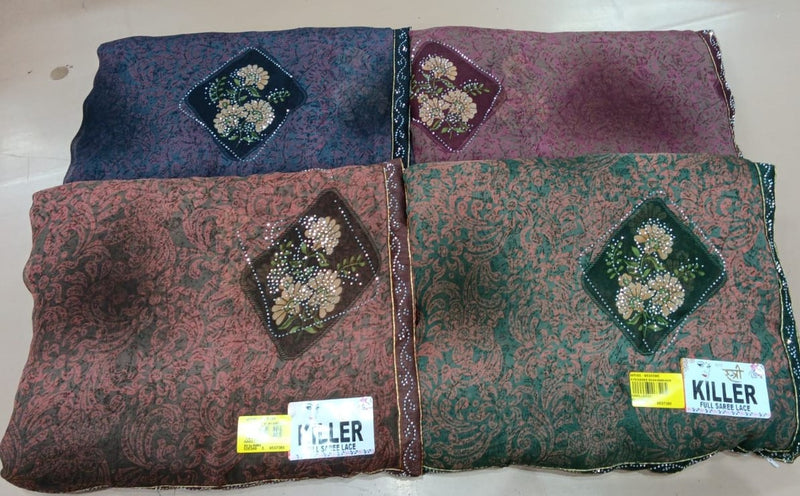 Ek Stree Killer -04 Georgette Fancy Saree Set of 4 Pcs – M.R. Saree Emporium