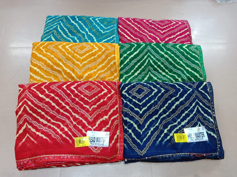 Ek Stree Head Master Chiffon Fancy Saree Set of 06 Pcs – M.R. Saree Emporium