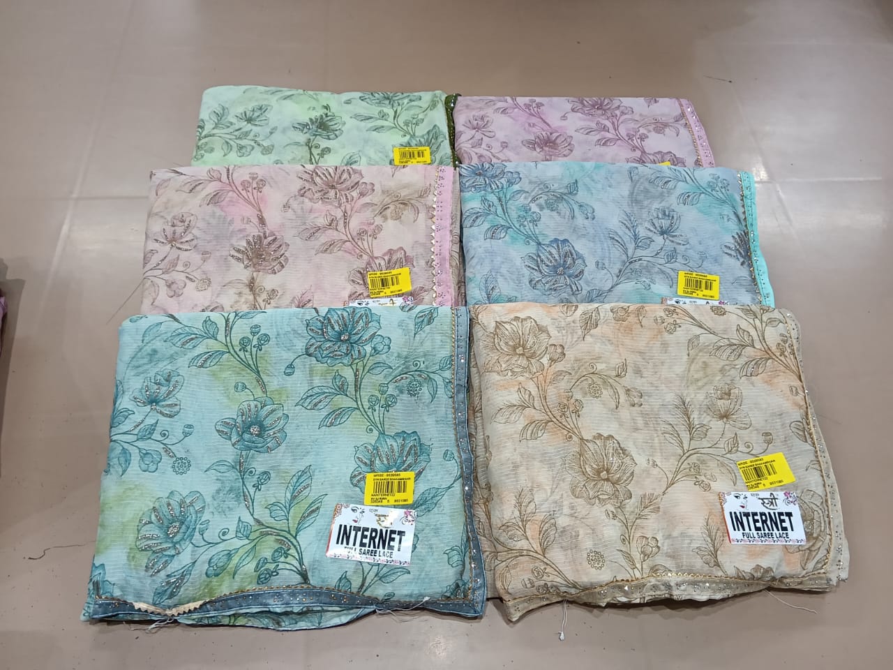 Ek Stree Internet Chiffon Fancy Saree Set of 4 Pcs – M.R. Saree Emporium
