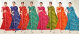 Ekstree Poshak Floral Work Party Wear Saree Collection – Premium Traditional Design (8 Pcs Set) -M.R. Saree Emporium