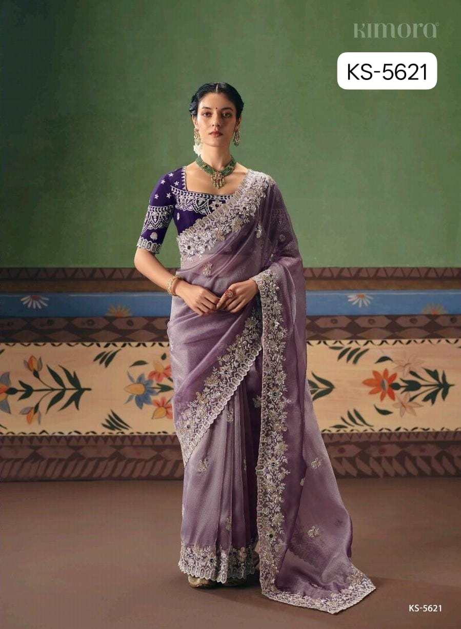 Premium Fancy Designer Saree with Hand Work & Embroidery Blouse