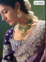 Premium Fancy Designer Saree with Hand Work & Embroidery Blouse