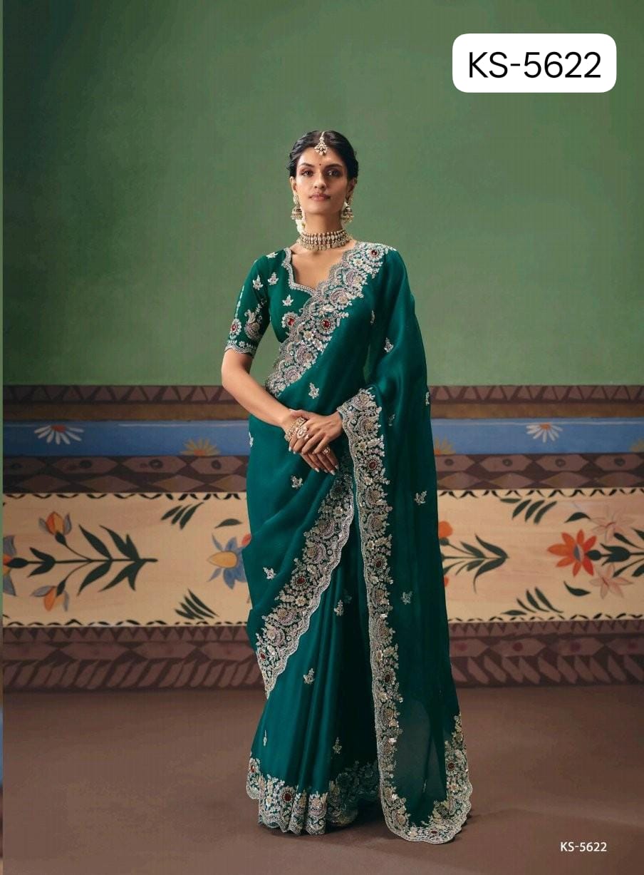 Kimora Shringar Pure Fancy Designer Saree Collection - 9 Pcs Wholesale Set