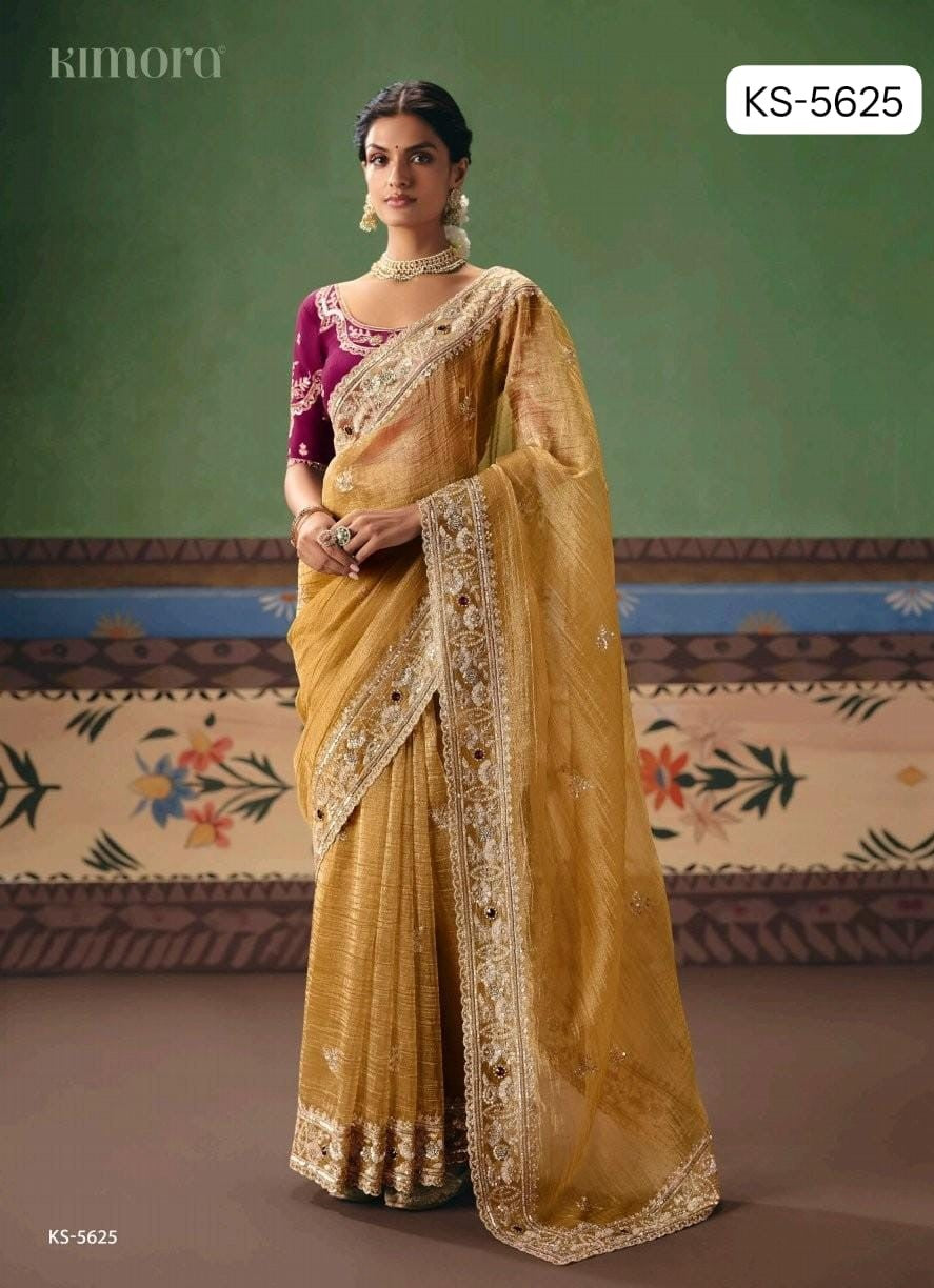 Premium Fancy Designer Saree with Hand Work & Embroidery Blouse