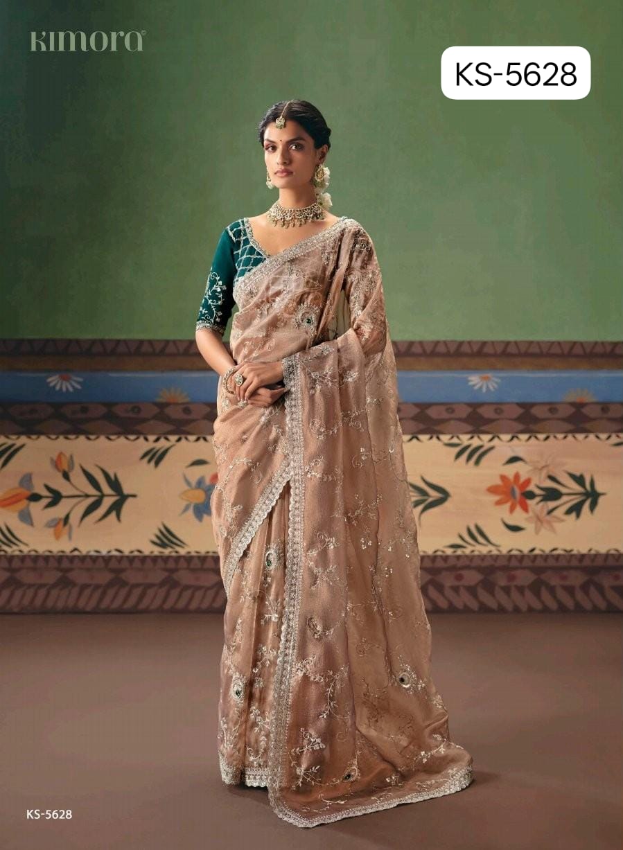 Kimora Shringar Pure Fancy Designer Saree Collection - 9 Pcs Wholesale Set