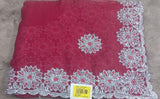 Barbari Embroidered Partywear Saree with Silver Border – Set of 07 M.R. Saree Emporium
